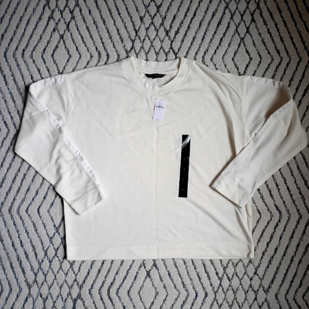Banana Republic Cream Long Sleeve Tee